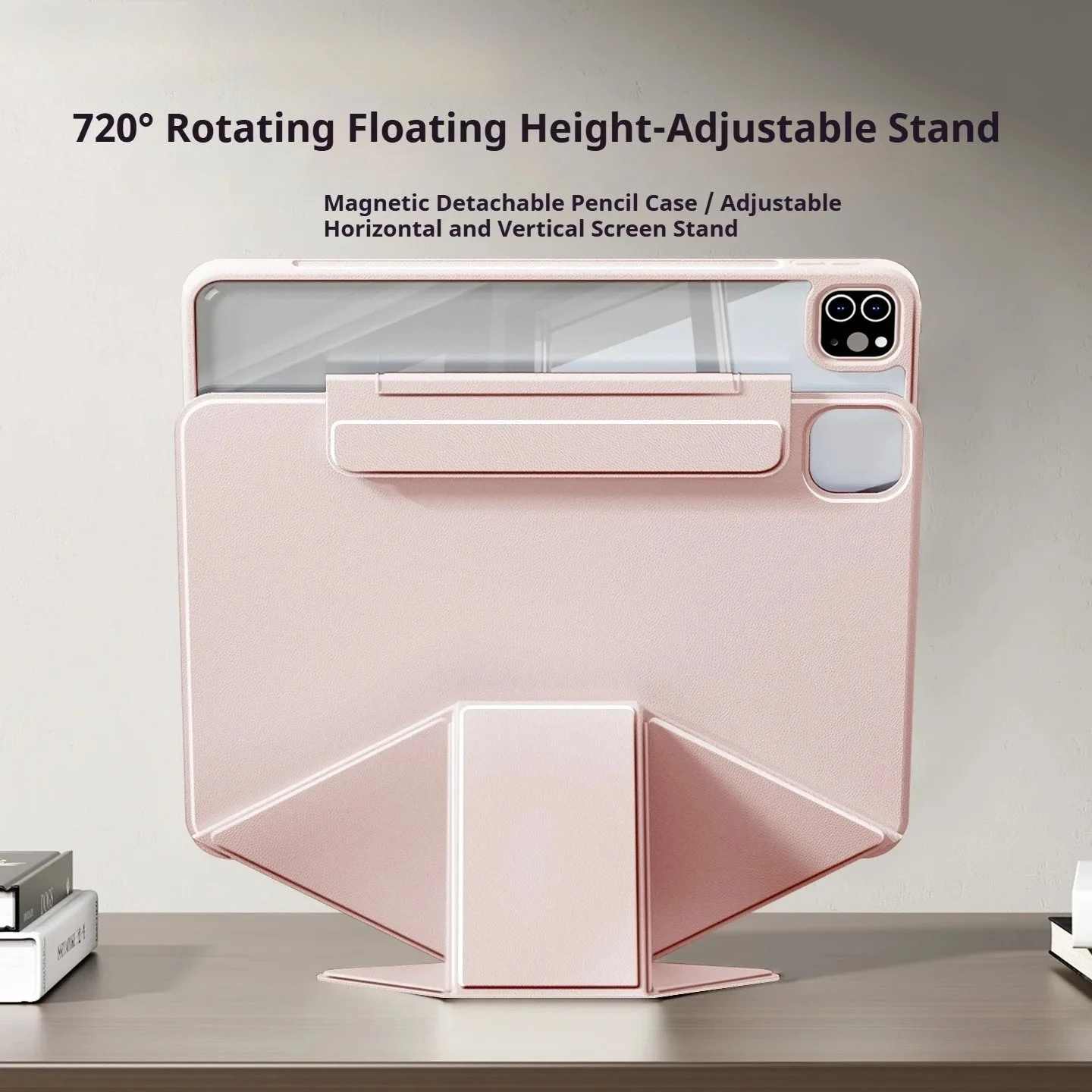 

Для iPad 10/11 чехол-кронштейн увеличения высоты, поворот на 360° ° Съемный прозрачный чехол для iPad Pro 11 12,9 Air 4/5 Mini 6/7