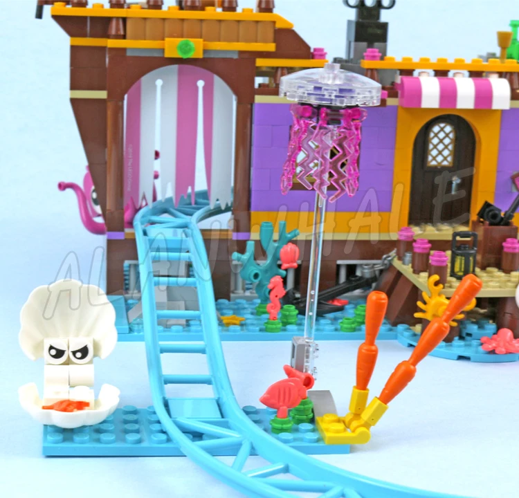 1266 stücke Freunde Heartlake City Vergnügungspark Pier Pirate Geisterschiff Karussell 11381 Bausteine spielzeug Kompatibel Mit Modell