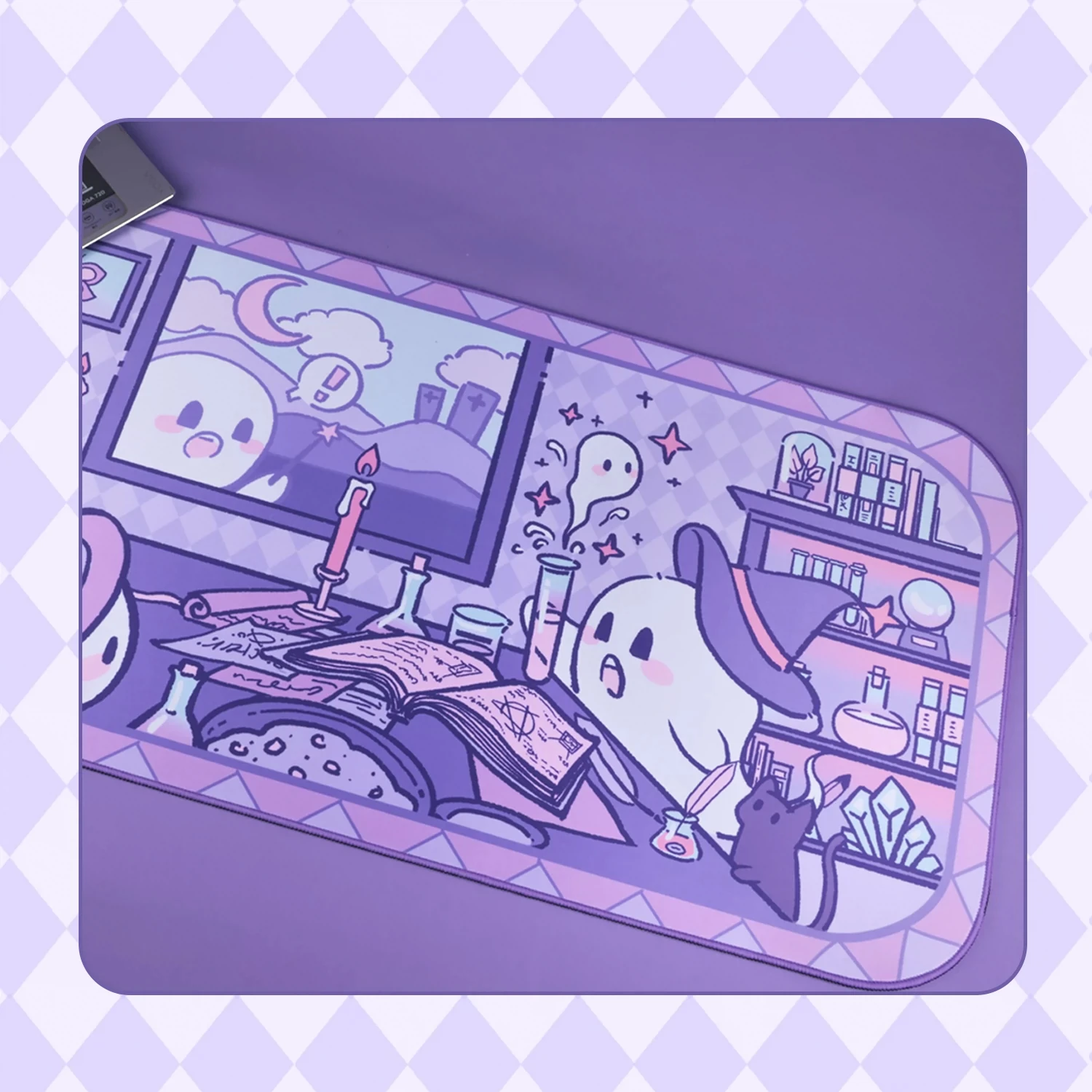 Original Anime Mouse Pad Large Size Thickened Lock Edge Rubber Keyboard Game Mouse Pad Cute Girl Office Study Non-slip Table Mat