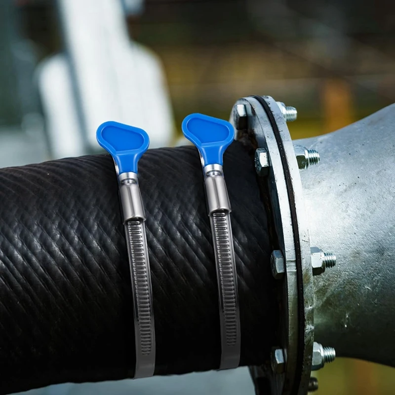 20 шт., 4-дюймовый ключ, хомут для шланга, винт с накатанной головкой, регулируемый хомут для труб, вентиляционный зажим для сушилки, нержавеющая сталь