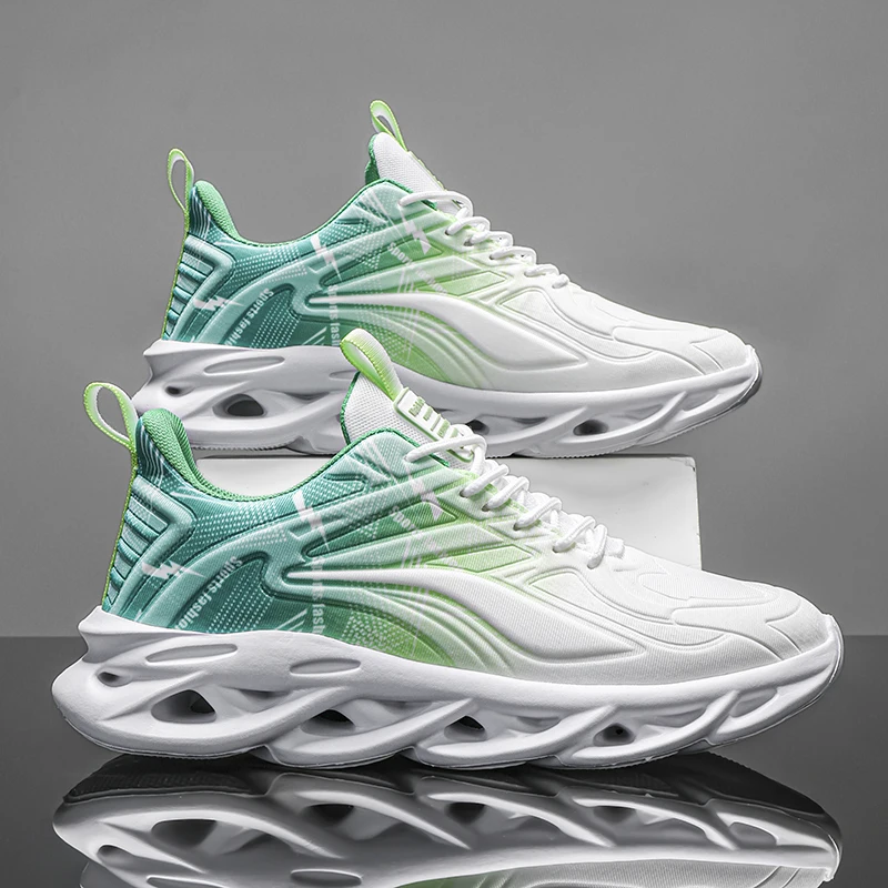 2025 أحذية رياضية للربيع والخريف أحذية رجالية للسفر والترفيه أحذية ركض شبكية قابلة للتنفس أحذية رجالي