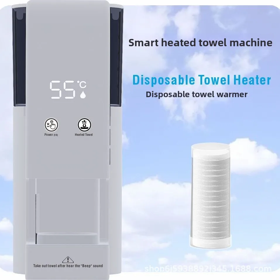 Electric Disposable Towel Warmer Quick Heating to 55°C/130°F with Constant Temperature Hot Towel Dispenser for Salon & Spa