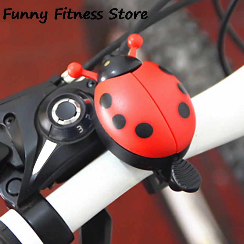 Kids Safety Warning Alarm Lovely Ladybug Bicycle Bell Cute Beetle Cycling Horn Loud Sound Ringbell Child Handlebar Plastic Bells