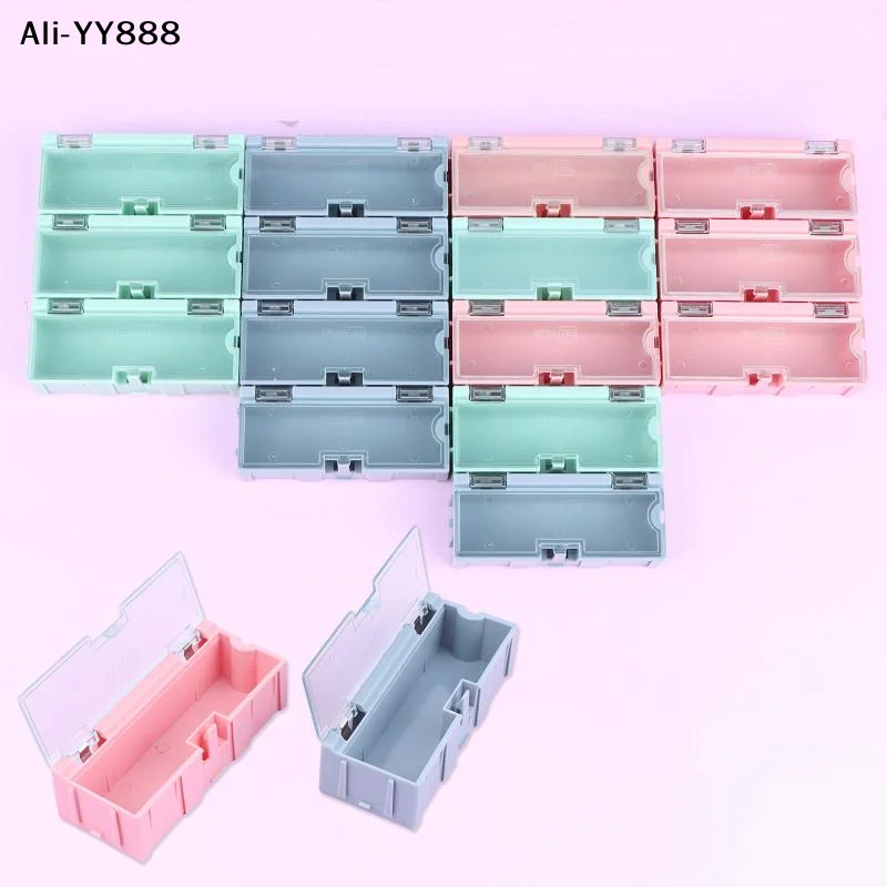 

【Y8】5Pcs For SMD SMT Electronic Box Electronic Components Small Screws Nuts Washers Container Mini Splicable Storage Boxes