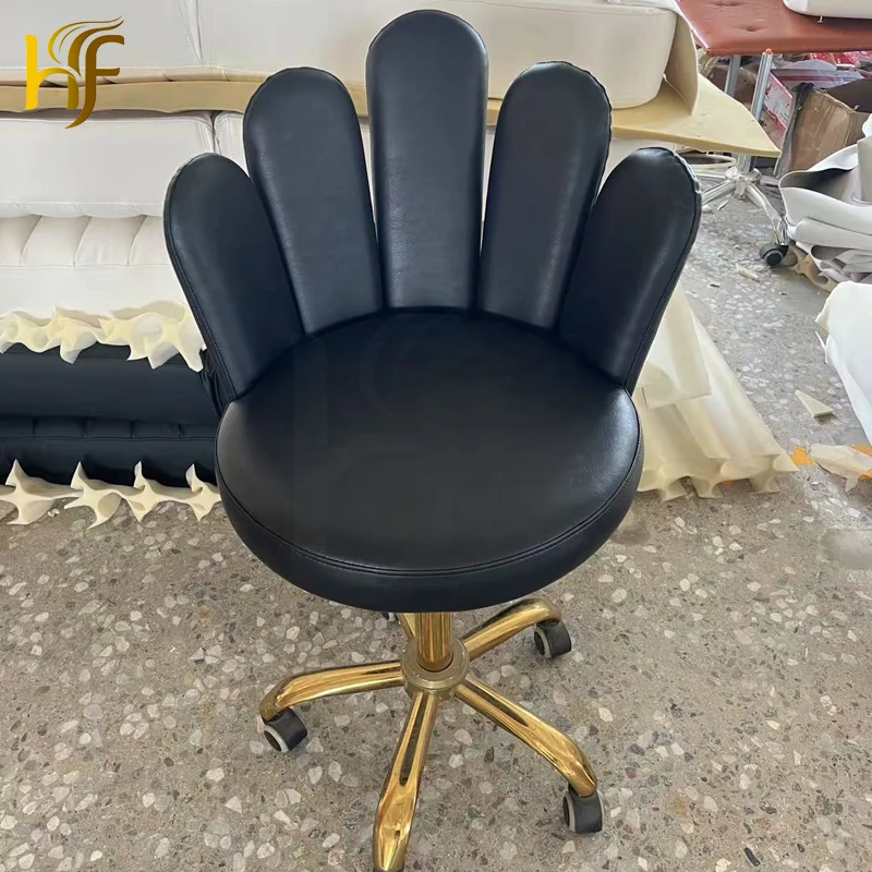 Hot Sale Professional Beauty Salon Furniture High Quality Barber Chair Hydraulic Rotating Lift Pedicure Technician Stool Chairs