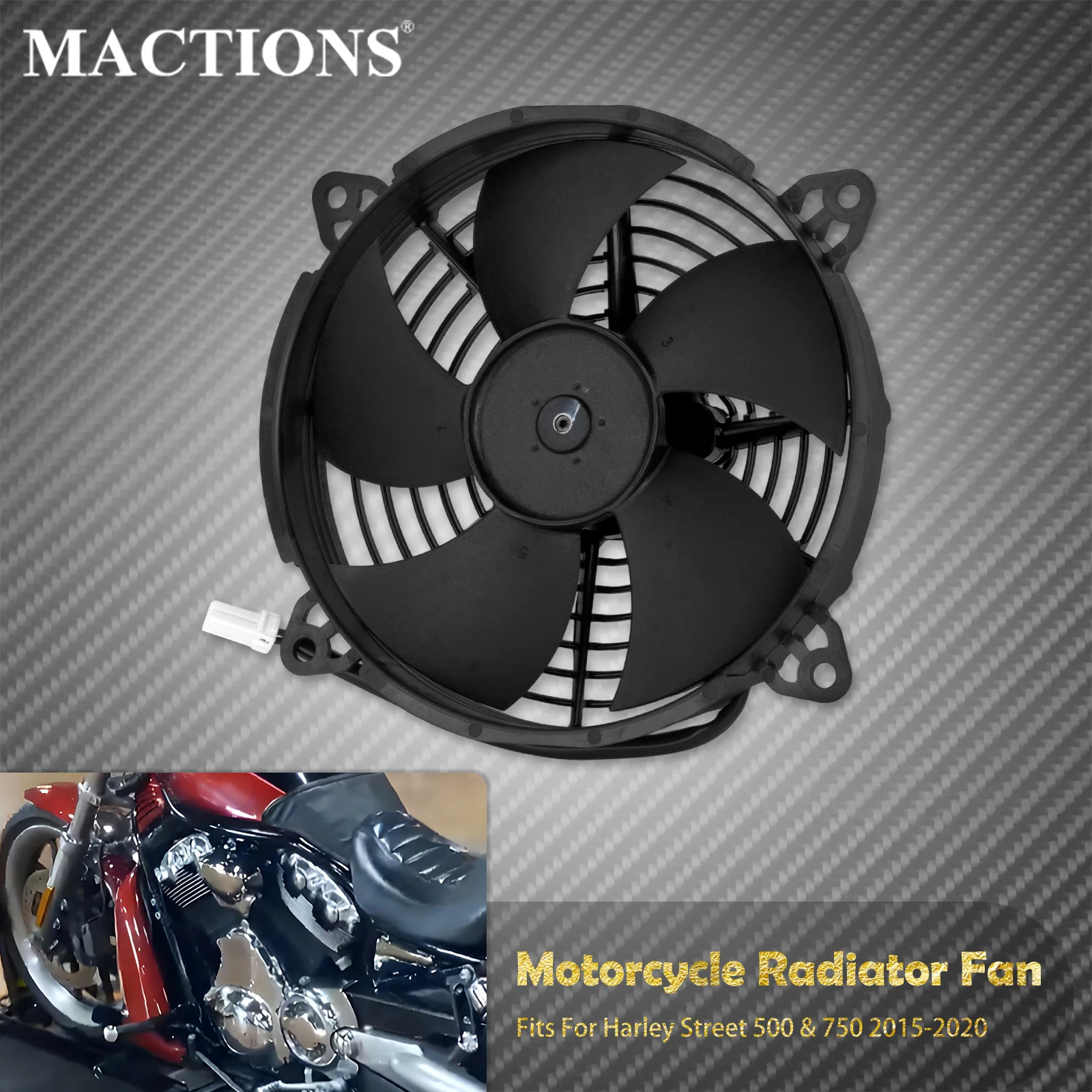 

Motorcycle Engine Cooler Radiator Cooling Fan Plastic Water Tank CoolFlow Fan For Harley Street 500 750 XG 750 500 2015-19 2020