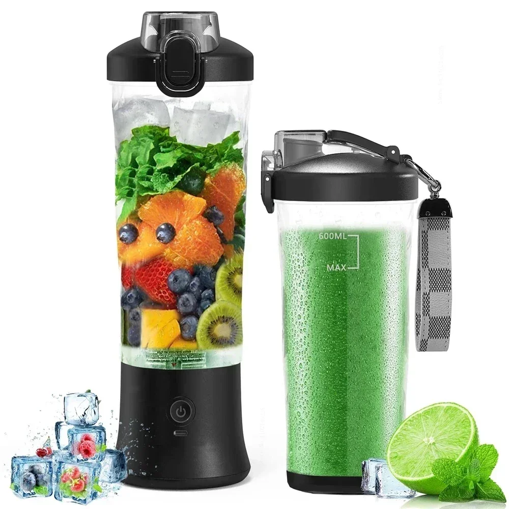 

%A For Portable blender mixer 600ML Electric Juicer Fruit Mini Blender 6 Blades For Shakes and Smoothies Juicer Sport Outdoor