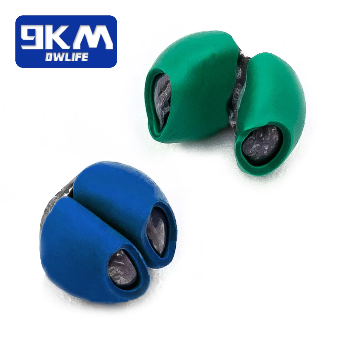 Split Shot Sinker Angeln 50 Stück Gewichte Abnehmbares Gummigewicht Angelschnur Sinker Süßwasserblei Sinkerform 0,25 ~ 2 g