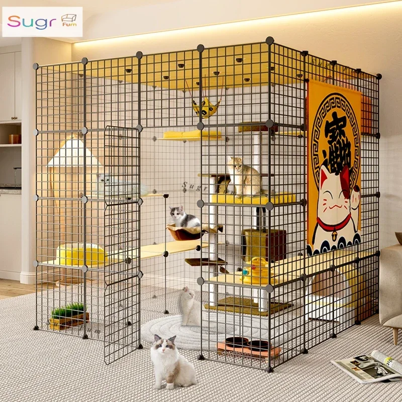 

Cat cage oversized free space home...