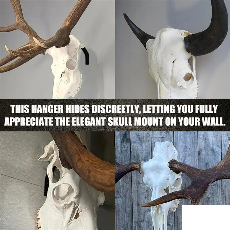 European Mount Skull Hanger, Large Euro Mount Deer Skull Hangers For Deer Head, Buffalo, Pronghorn, Bear And Other Skull-B60B