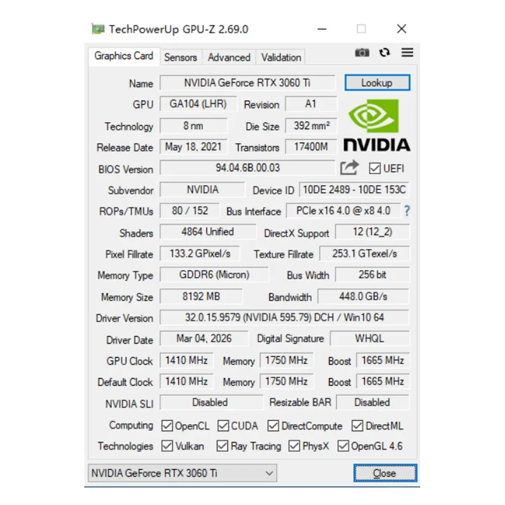 SOYO nuevas tarjetas gráficas para juegos NVIDIA GeForce RTX 3060Ti 8GB GDDR6 256 Bit GPU de escritorio tarjeta de vídeo componentes de ordenador 6