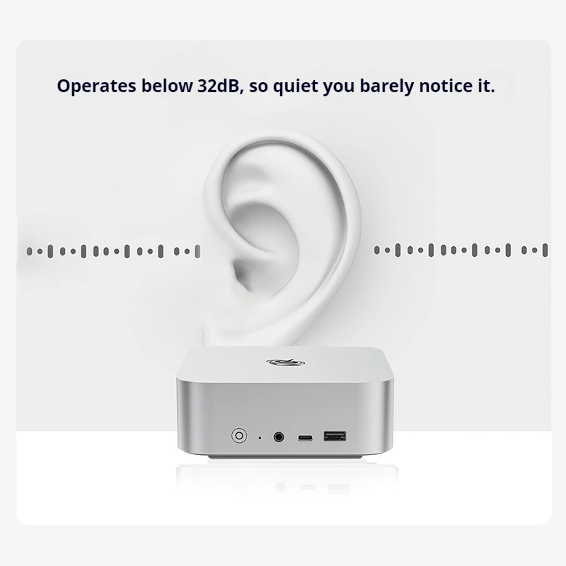 Beelink SEI14 Mini Host 125H/185H Intel Core Wysokowydajny Komputer AI do Gier, Biura i Projektowania, Ultra Cichy Mini Komputer Stacjonarny