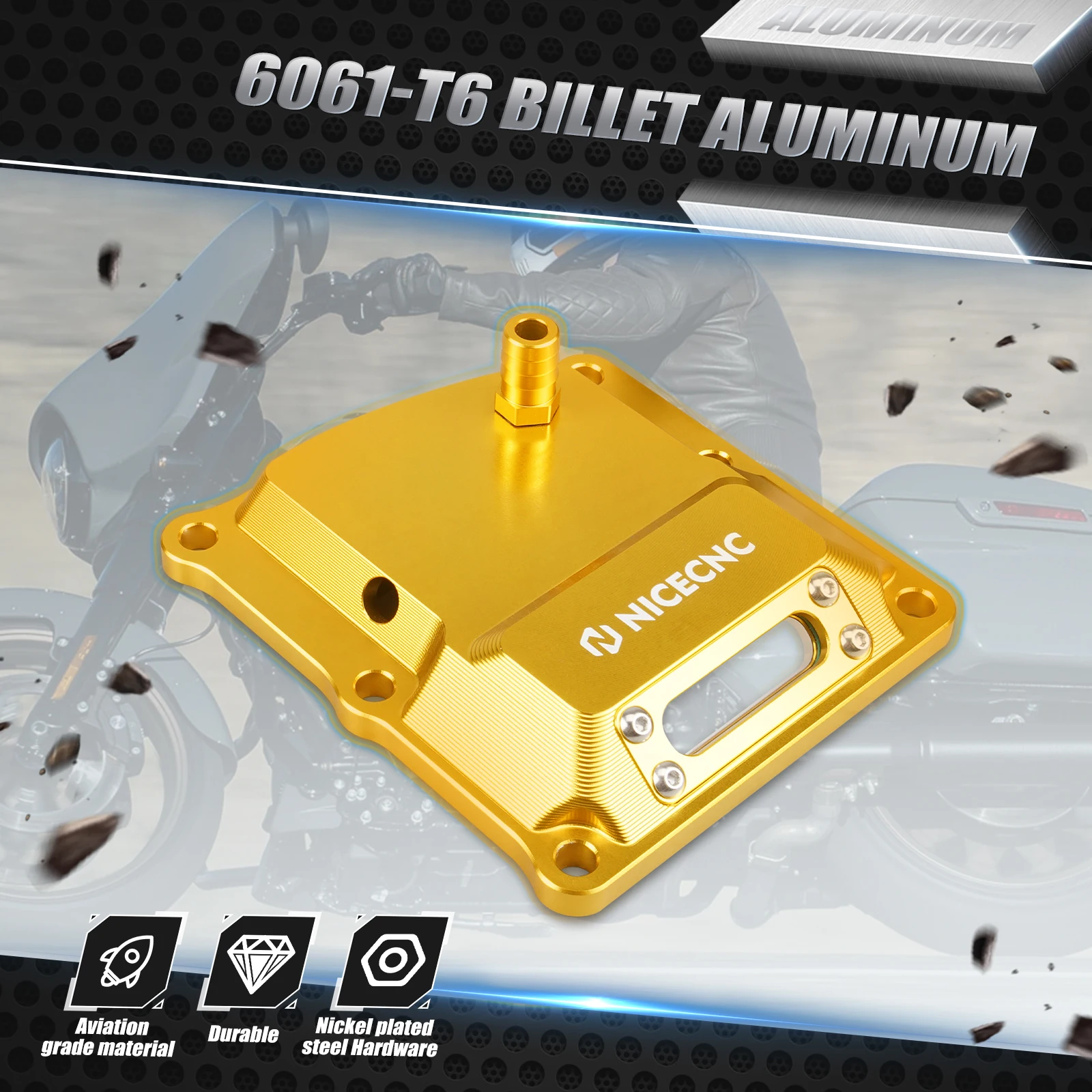 Für M8-Motor Harley Street Glide FLHX / Special Road Glide FLTRX 17-24 belüftete Getriebe obere Abdeckung Fat Bob Fat Boy 114 Softail – Detail 13
