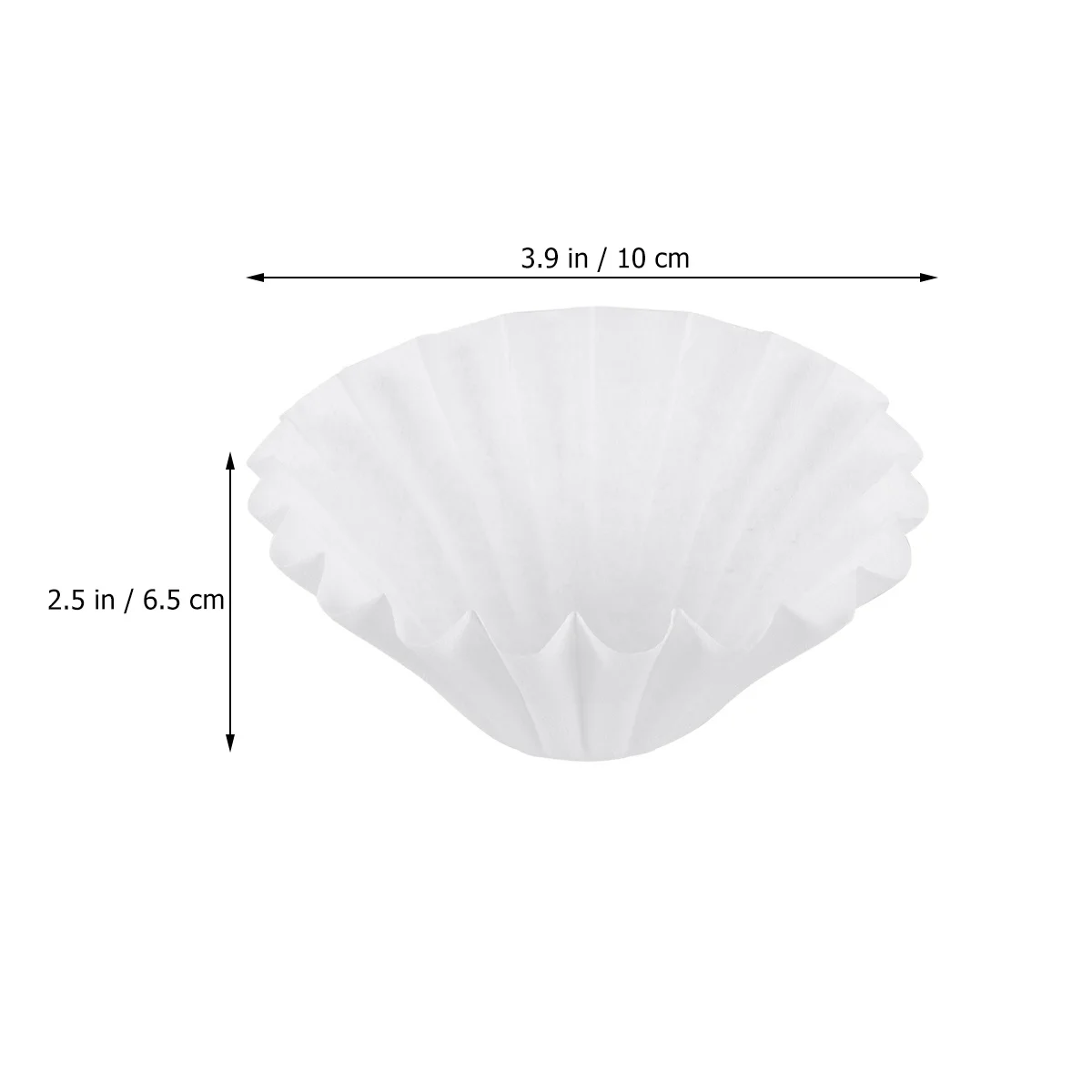

50Pcs Coffee Filter Paper Unbleached Fan Shape Basket Filters for Coffee Machine Premium Natural Flavor Preserving Strainers