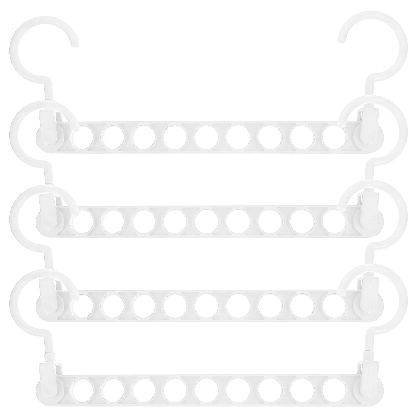 

4Pcs PP Material Thickened Hangers Space Saver Clothes Organizer Wardrobe Closet Storage Jeans Towels Scarves Clothes Hangers