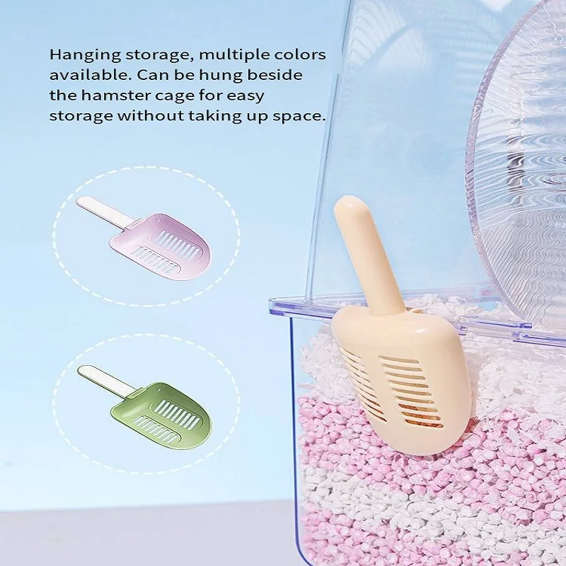 مجرفة رمل البول الهامستر، سلك ذهبي لتنظيف الدب، مجرفة آيس كريم للحمام الرملي، مجرفة بول خاصة للمرحاض، يوميًا #5