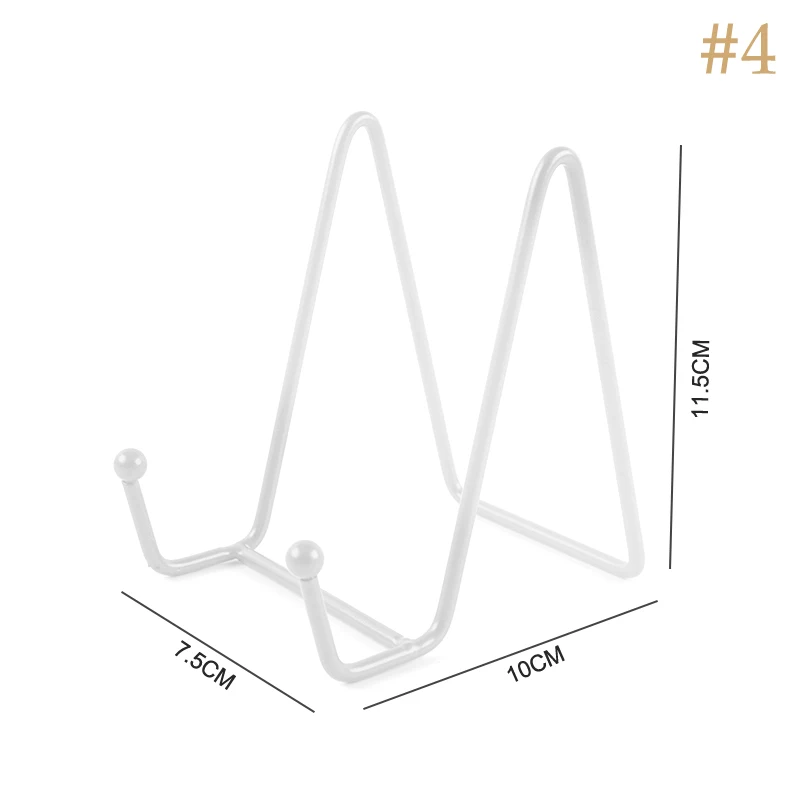 1Pc Plaat Display Stand Foto Ezel Metalen Plaathouder Houder Display Foto Decoratieve Plaat Tafelblad Kunst