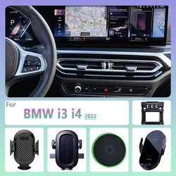 For BMW i3 i4 2022 Car Phone Holder Wireless Charging Magnetic Phone Holder Car Magsafe Support Accessories
