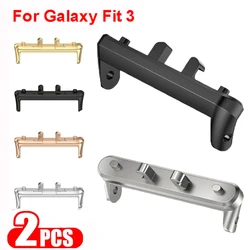 Metal Connector For Samsung Galaxy Fit 3 Accessories Stainless Steel Adapter For Samsung Galaxy Fit3 Compatible Bandwidth 18mm