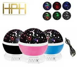 Star Sky Rotating Starry Lamp Atmosphere Lamp Kids Gift Disco Ball LED Ambient Neon Light Projector For Baby Room Decoration