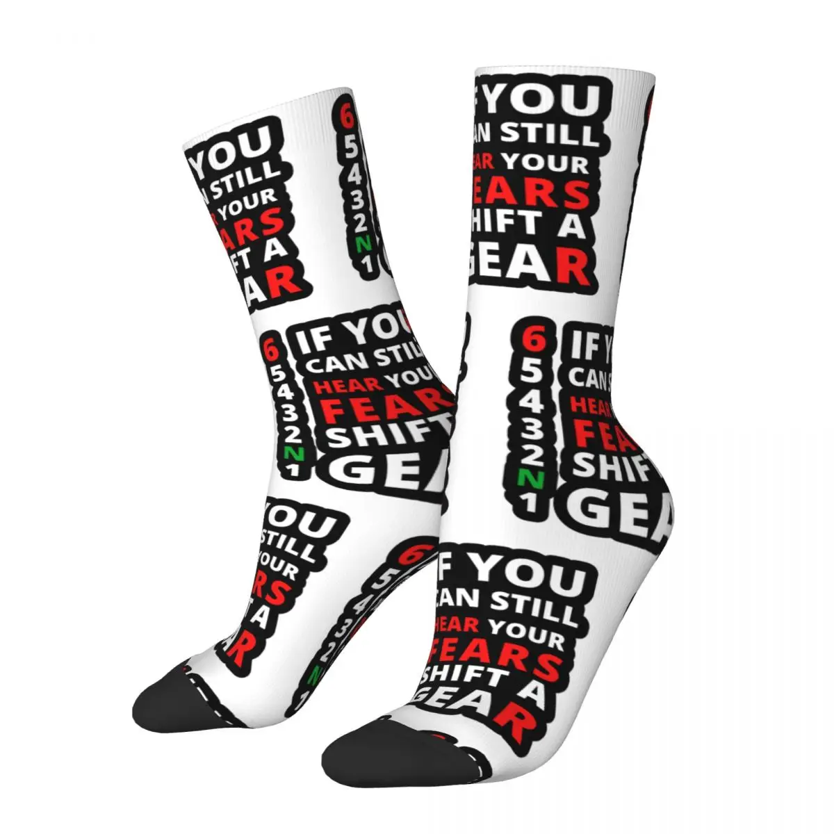 

IF You Can Still Hear Your Fears Shift A Gear Socks All Season Long Socks Accessories for Man's Woman's Gifts