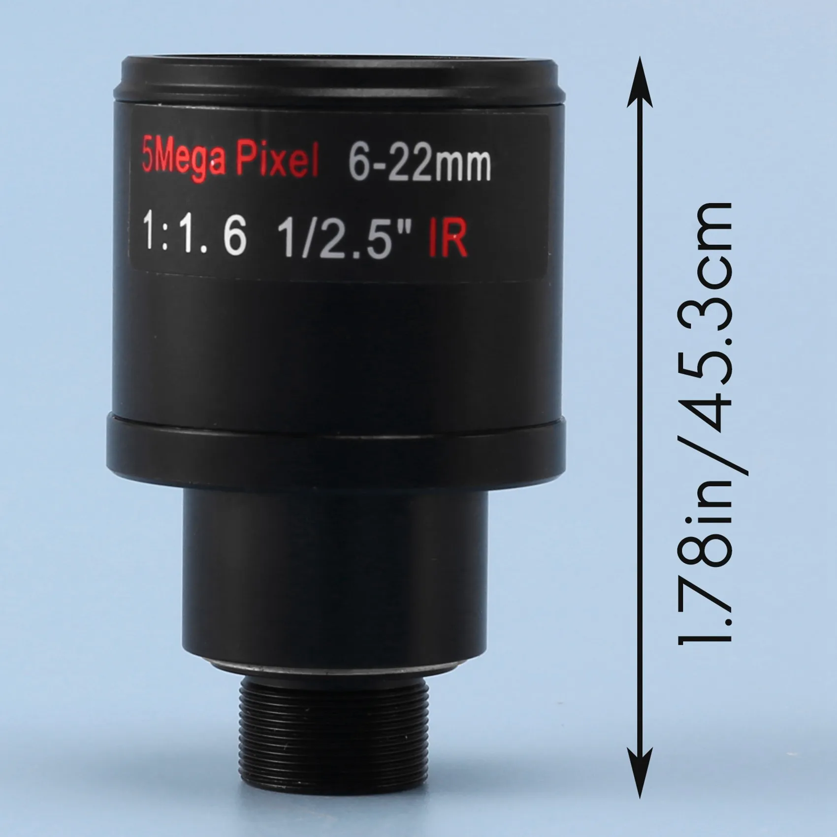 [LXYA68Z!] CCTV Lens 1/2.5 Inch 6-22Mm 5MP Mount Varifocal Lens F1.6 For 4MP/5MP CMOS/CCD Sensor Security IP/AHD Camera