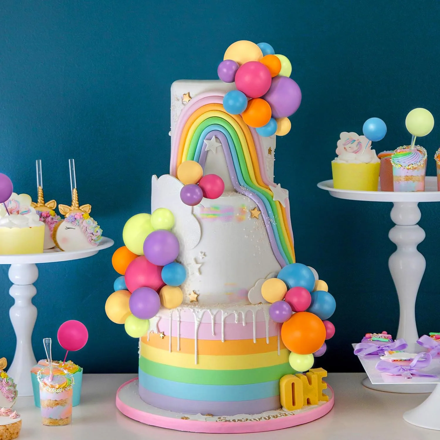 كأس علوية ملونة على شكل كرة ، كرات اللؤلؤ ، كب كيك ، إدخال كعك ، حفلة عيد ميلاد ، ديكور الزفاف ، 42 أو #5