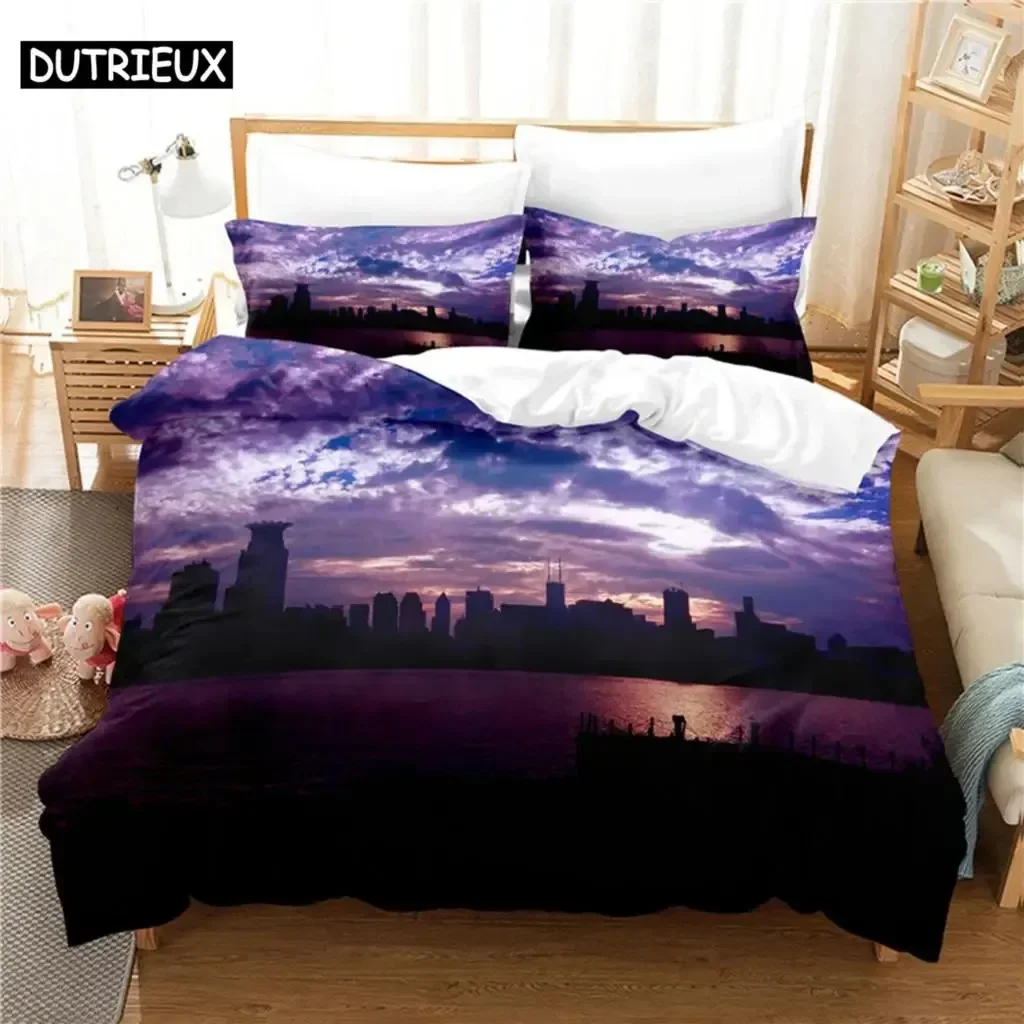 

Sunset Bedding Set Duvet Cover Set 3d Bedding Digital Printing Bed Linen Queen Size Bedding Set Fashion Design