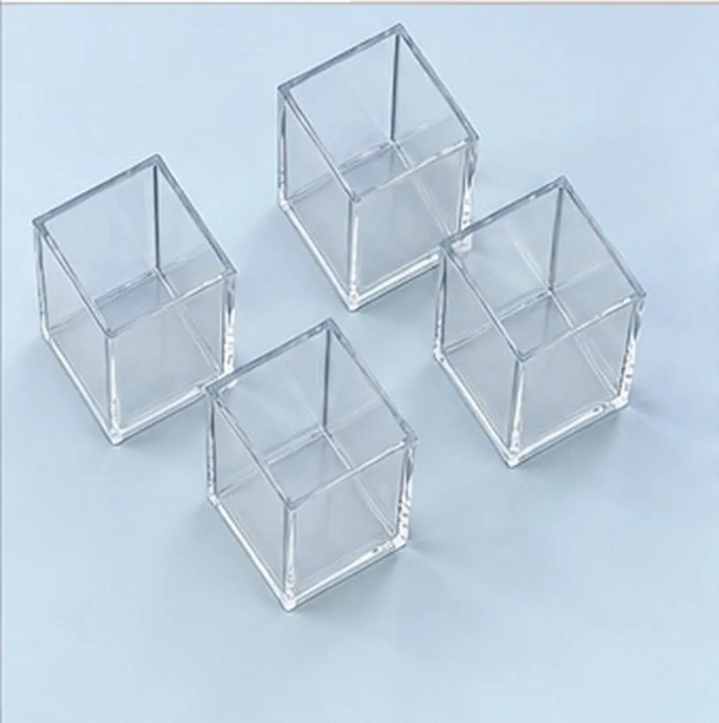 4Pcs Multi-Functional Acrylic Pen Holder Desktop Storage Organizer Pencil Makeup Brush Container for Office Home School
