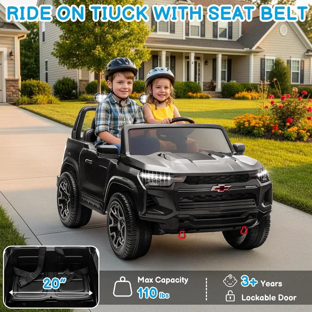 24V Licensed Colorado Electric Car for Kids, Ride on Toys for Toddlers with Remote Control, 2 Seater Electric Car Ride On