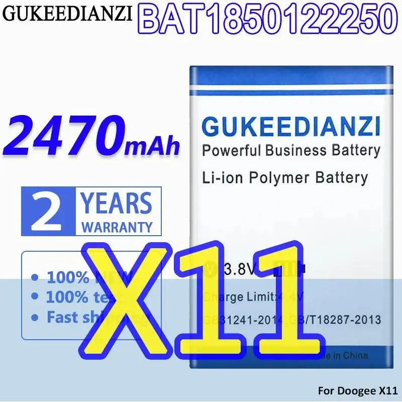 

2470Mah Reliable Replacement For Doogee X11 BAT1850122250 Mobile Phone Battery