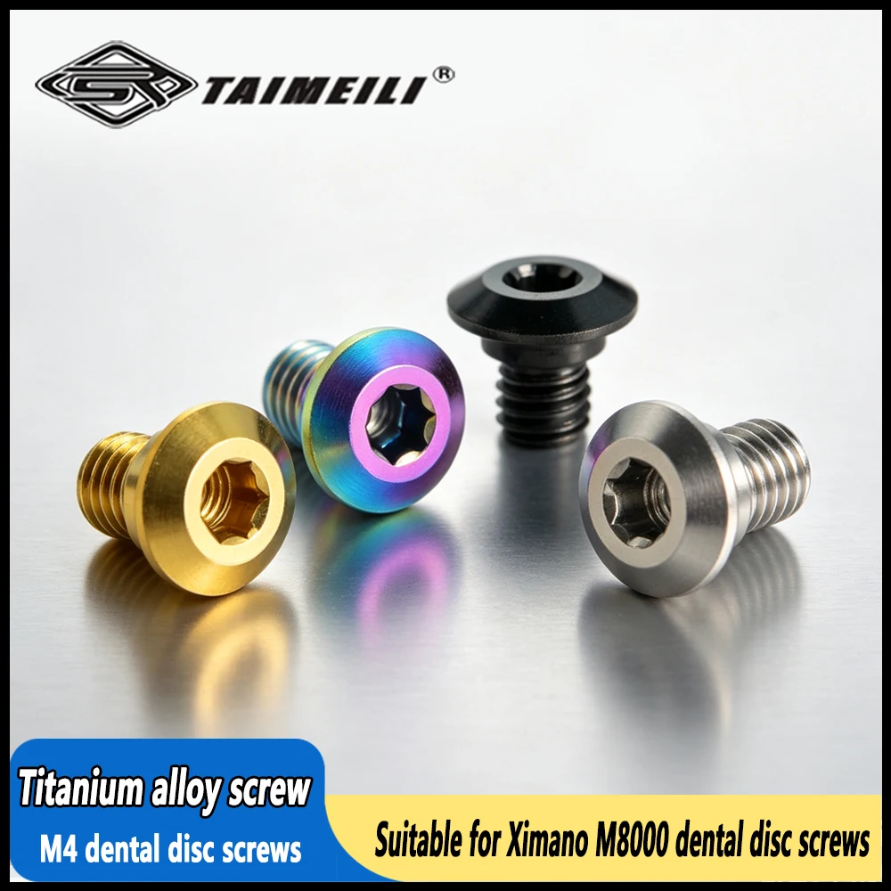 TAIMEILI GR5 Titanium Alloy Screws For Shimano M8100 Derailleur Modification Bicycle Upgrade Fasteners 8PCS