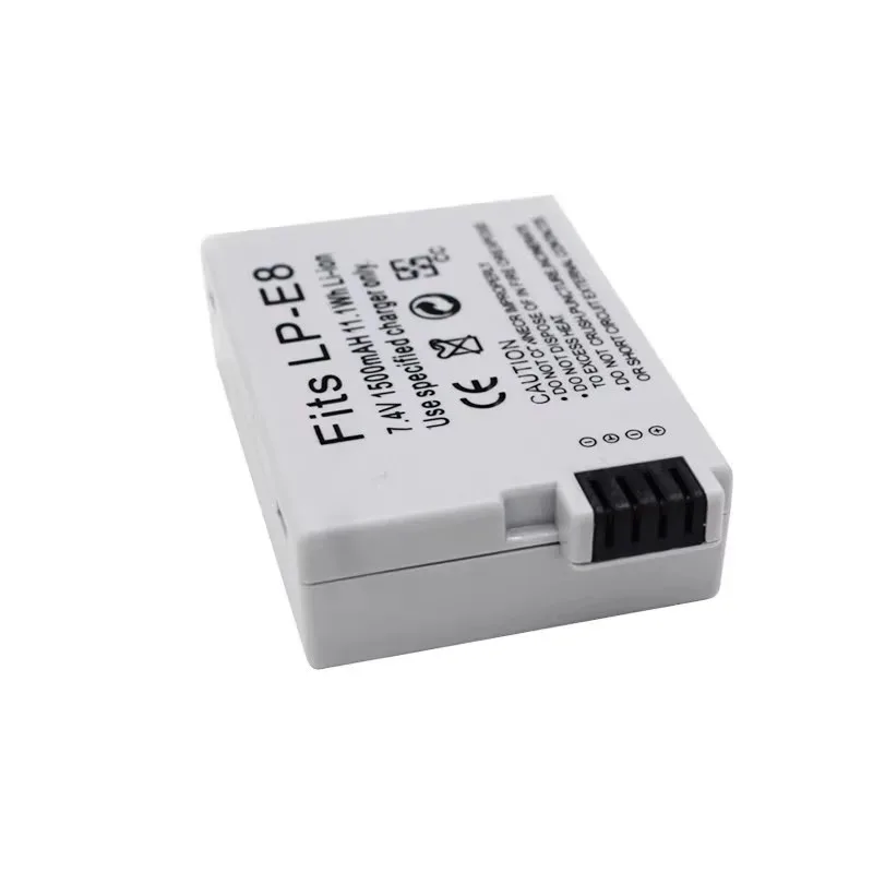 Nuevo 7,4 V 1500mAh LP-E8 LPE8 LPE8 baterías de cámara para Canon 650D 700D 550D 600D T2i T3i T4i T5i X4 X5 X6i X7i cámara DSLR