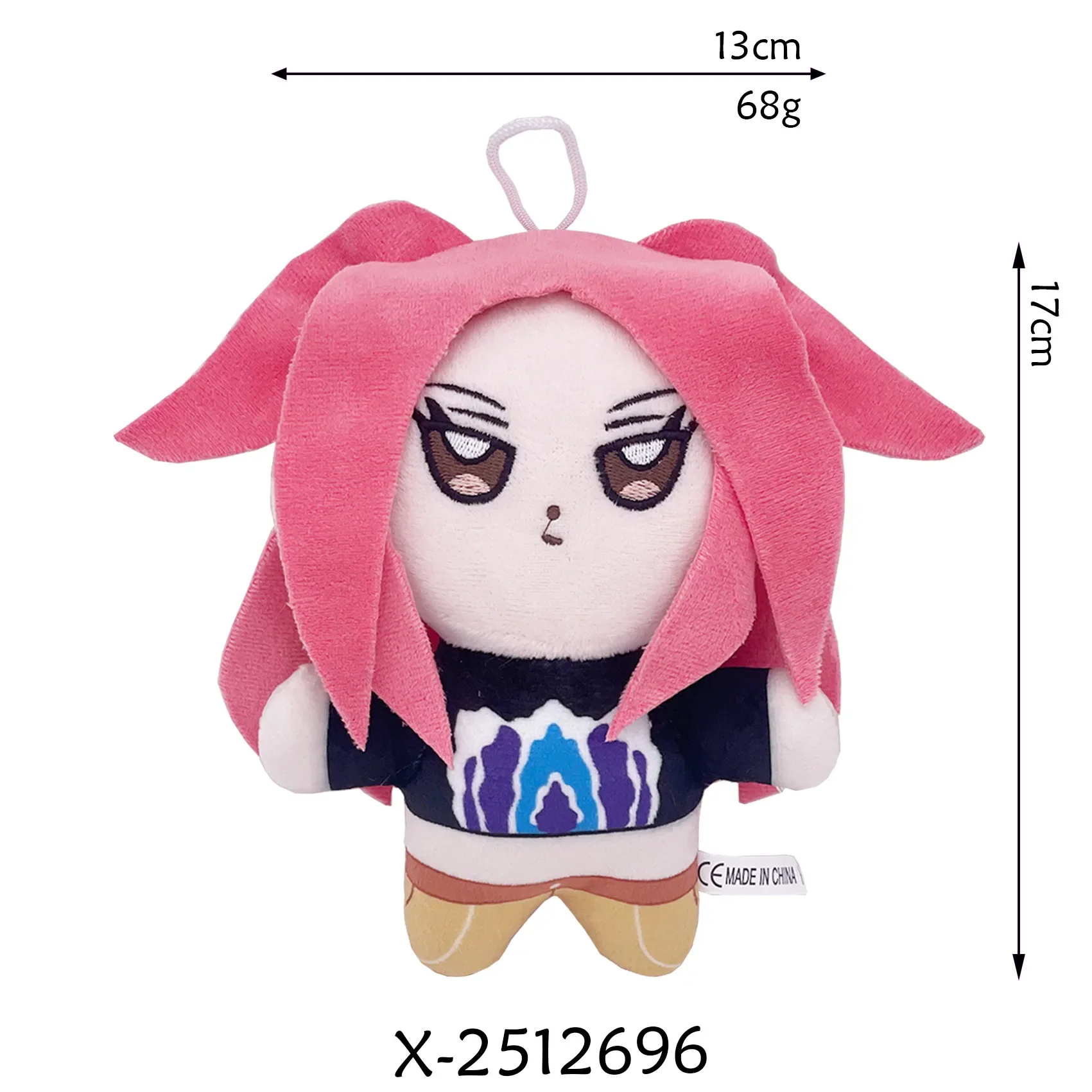 # Nouveau Anime Kpop chasseurs de démons en peluche mignon tigre violet chapeau noir pie avec 3 yeux monstre chasse fille groupe poupée pour les Fans cadeaux