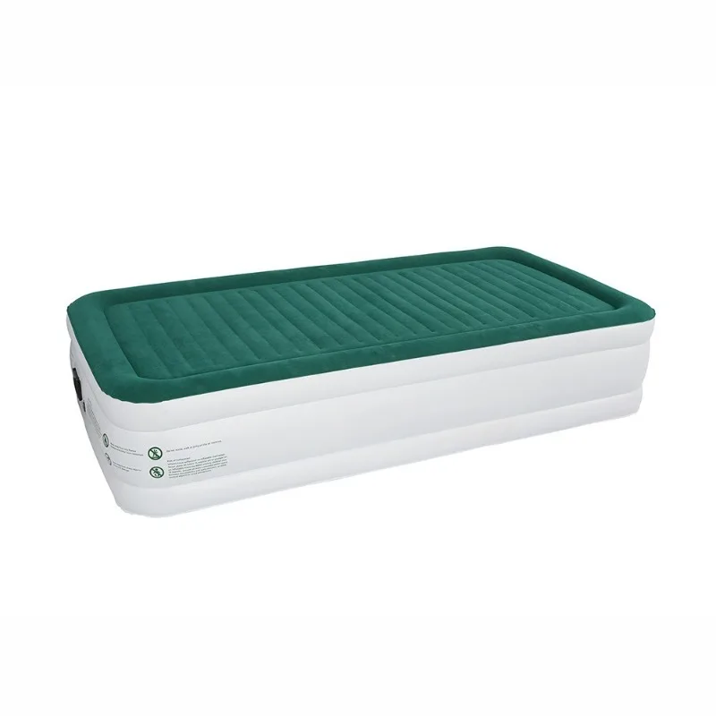 Adult single automatic one-click automatic inflatable outdoor camping mattress thickened flocking inflatable bed