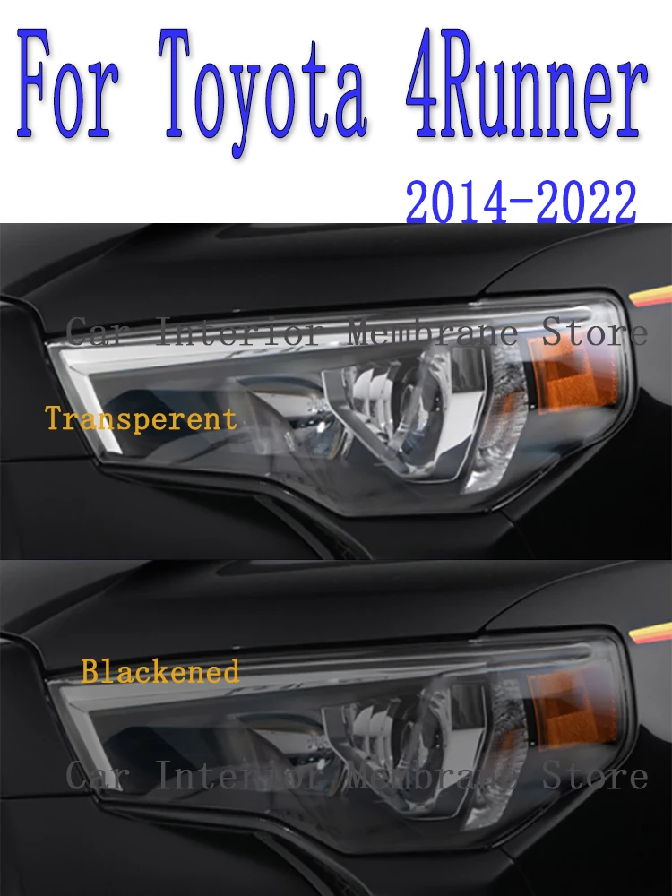 

For Toyota 4Runner 2014-2022 Car Exterior Headlight Anti-scratch Front Lamp Tint TPU Protective Film Repair Accessories Sticker