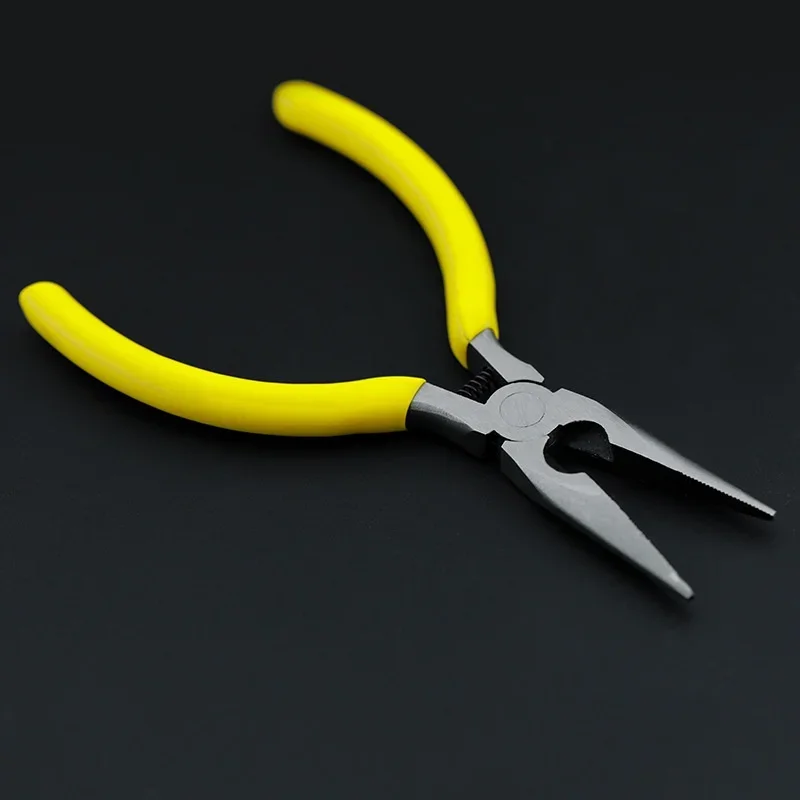 3 Types 5inch Mini Yellow Color Hand Pliers Repair Tools Cutting Zippers Pull Needles Wires  Scissors Handmaking