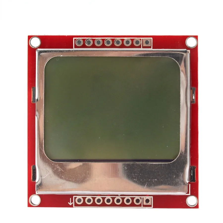 1PC 84*48 LCD TFT Display Module Monitor White Backlight Adapter PCB 84x48 for Nokia 5110 Screen Dot Matrix Digital For Arduino