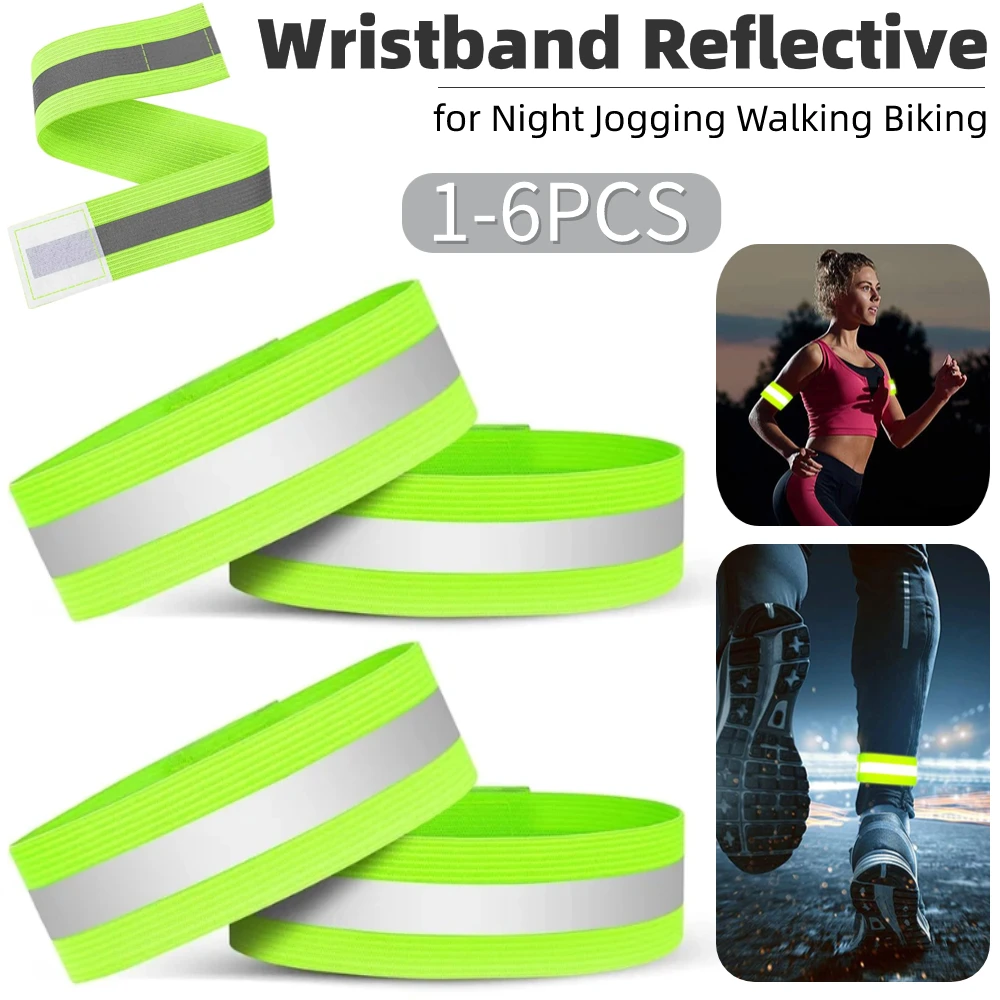 Reflective Strips Armband Hand Ankle Leg Straps Jogging Night Running Warning Reflector Wristband Safety Armband Luminous Tape