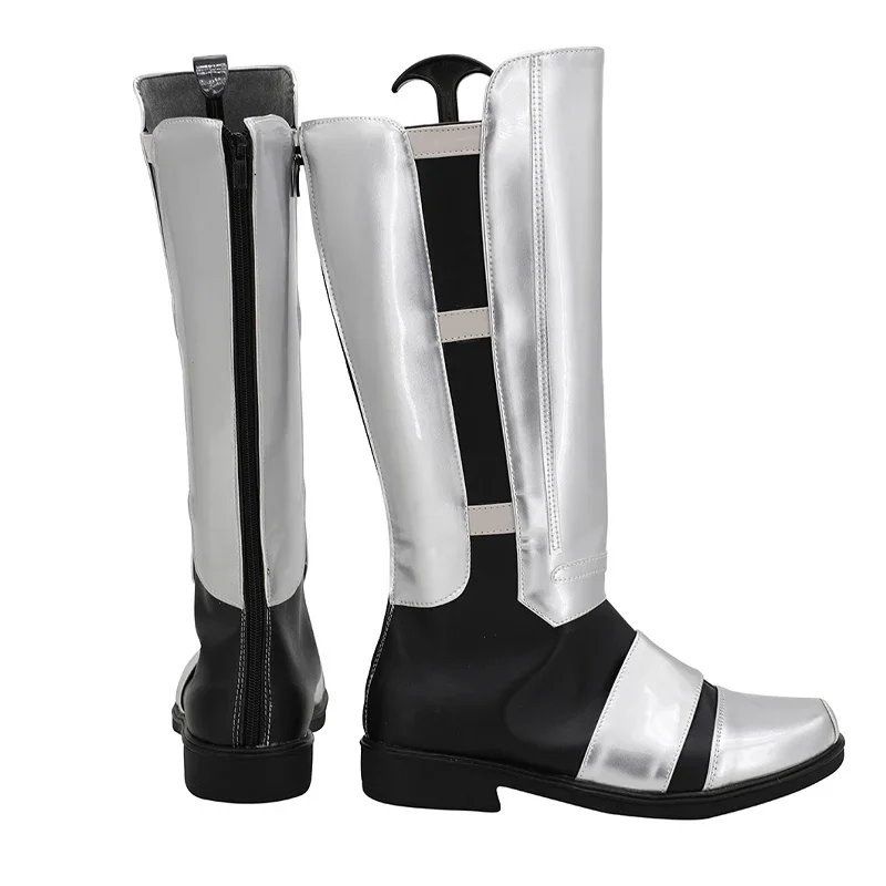 Game Star Darth Revan Silver Cosplay Shoes Boots Costume Halloween Party  Accessories - view 2