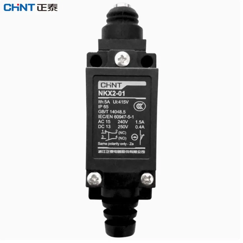 Chint CHNT NKX2-09 NKX2-01 NKX2-03 Travel Micro NKX2 Limit Switch 2NO Two Normally Open Roller Press Type Self Resetting 10A