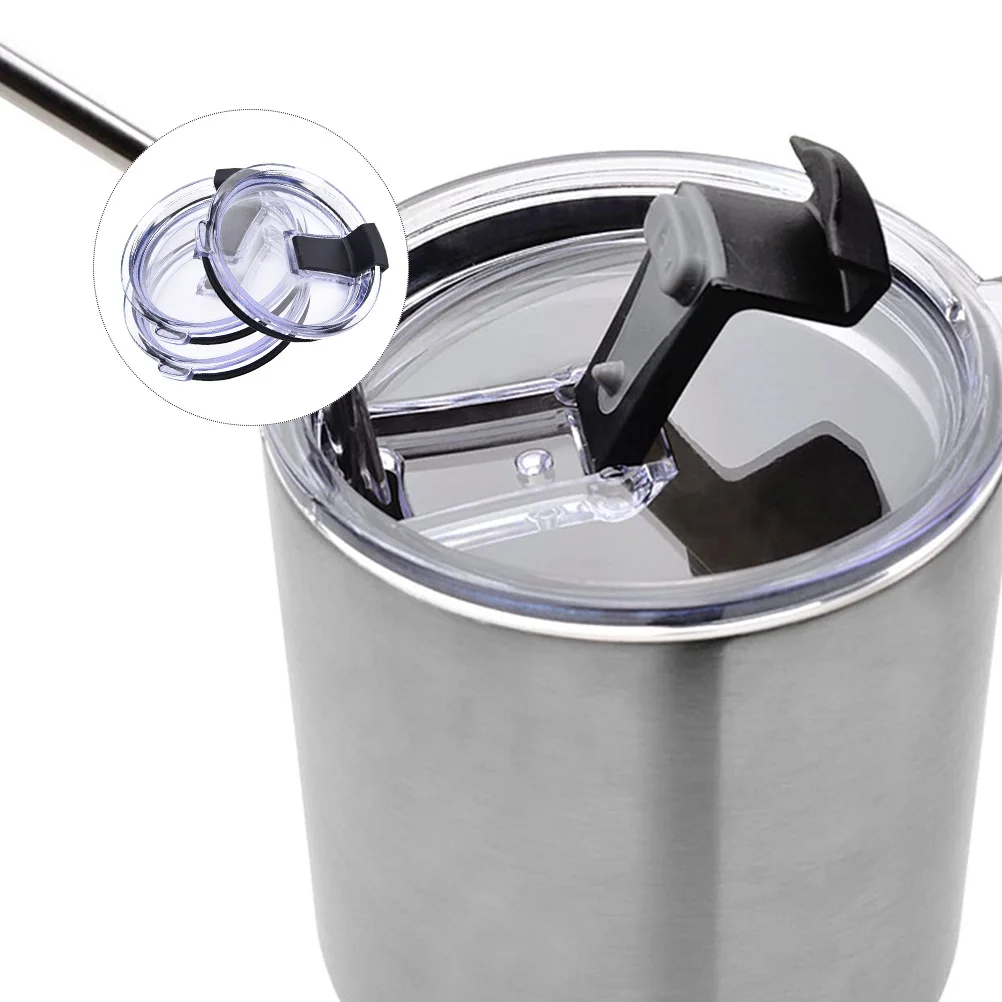 

3pcs Cup Lids Leakproof Easy Install Keeps Beverages Hot Cold Travel Mugs Coffee Cups Lids Spill Proof Travel