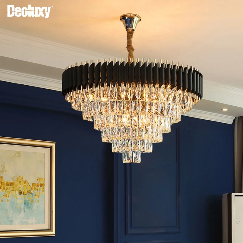 

DEOLUXY Modern crystal chandelier for living room high quality led cristal lamp luxury home decor chain light fixture