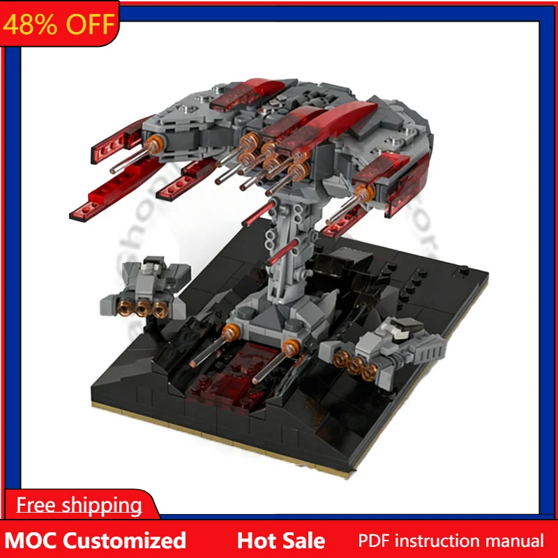 

698 PCS Star Scuffle Skeleton Crew Micro Diorama MOC Customize Modular Building Block Model Educational DIY Toy Birthday Gift