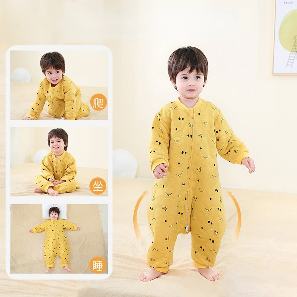 Nieuwe Collectie Baby Slaapzak Lente Herfst Split Benen Romper Sleepsacks Universele Zuigeling 1.5 Tog Katoen Dormir Saco Baby Spullen