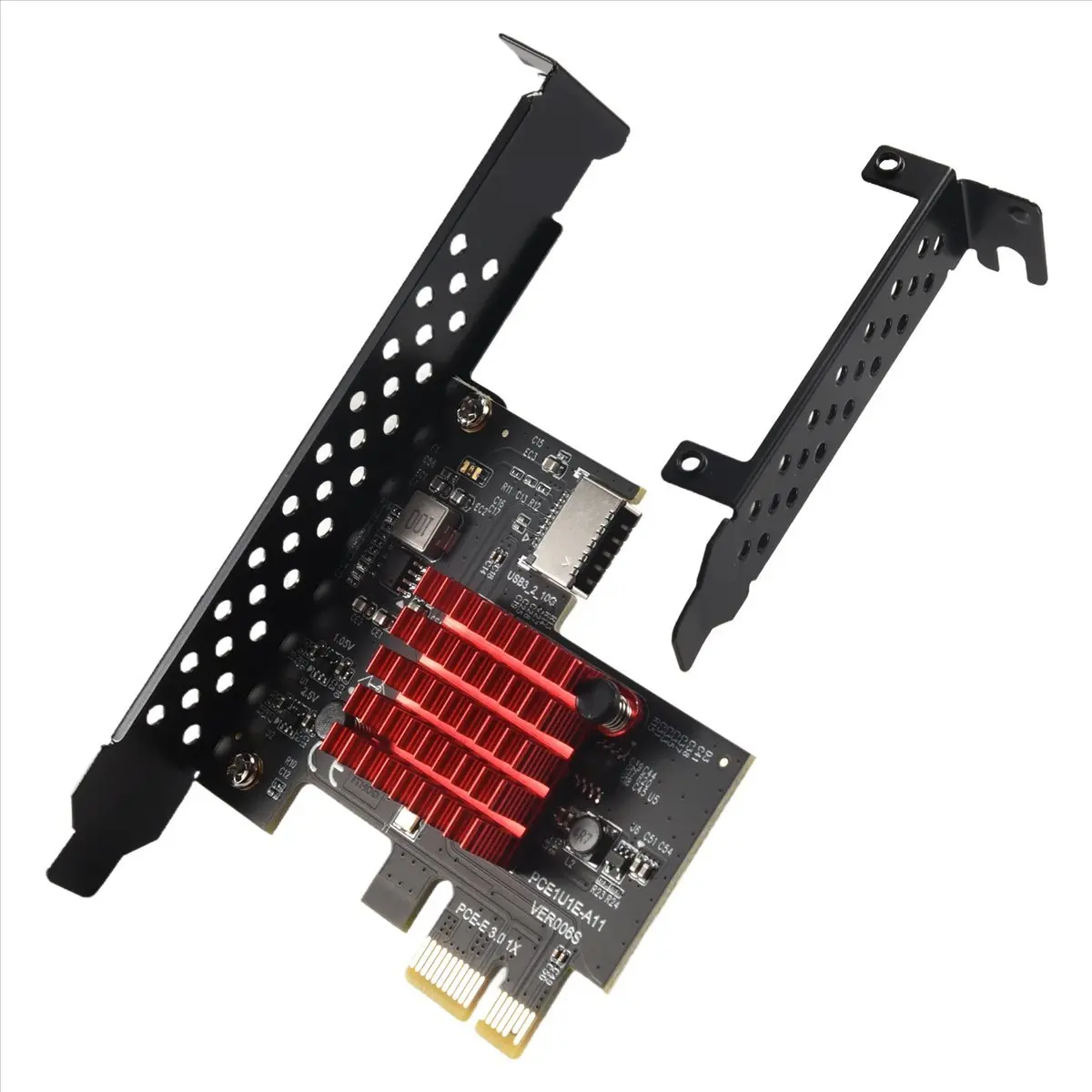 Lovely！ PCIE USB 3.1 GEN2 Type-E Expansion Card,10Gbps PCI Express 3.0 1X to 20Pin Front Panel Type C Connector for 10/8