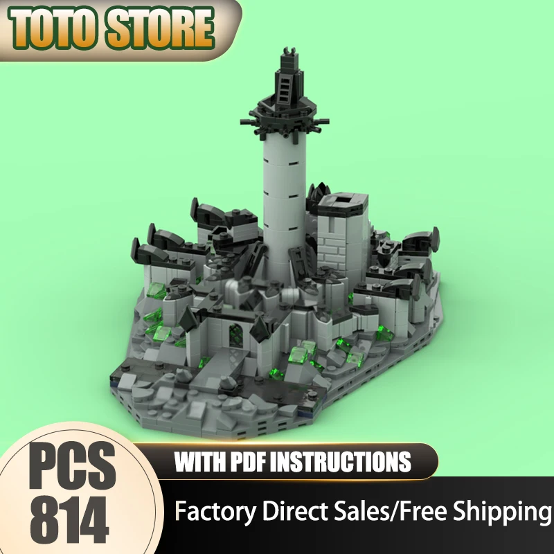 

Famous Movie Model Moc Building Bricks Modular Magic Rings Morgul Model Technology Modular Blocks Christmas Set DIY Toy Gifts