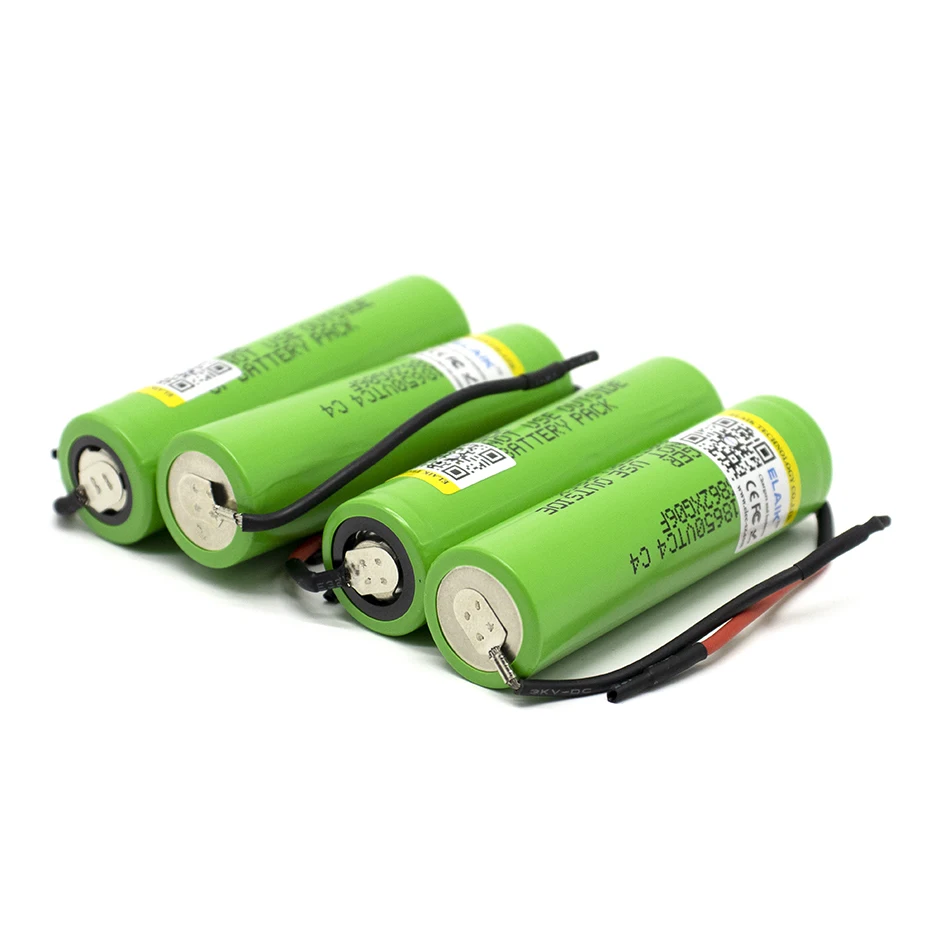 Bateria de lítio interna pequena da resistência, desempenho estável, VTC4-Outlet, 18650, 3.6V, 2000mAh, 1-5 PCes