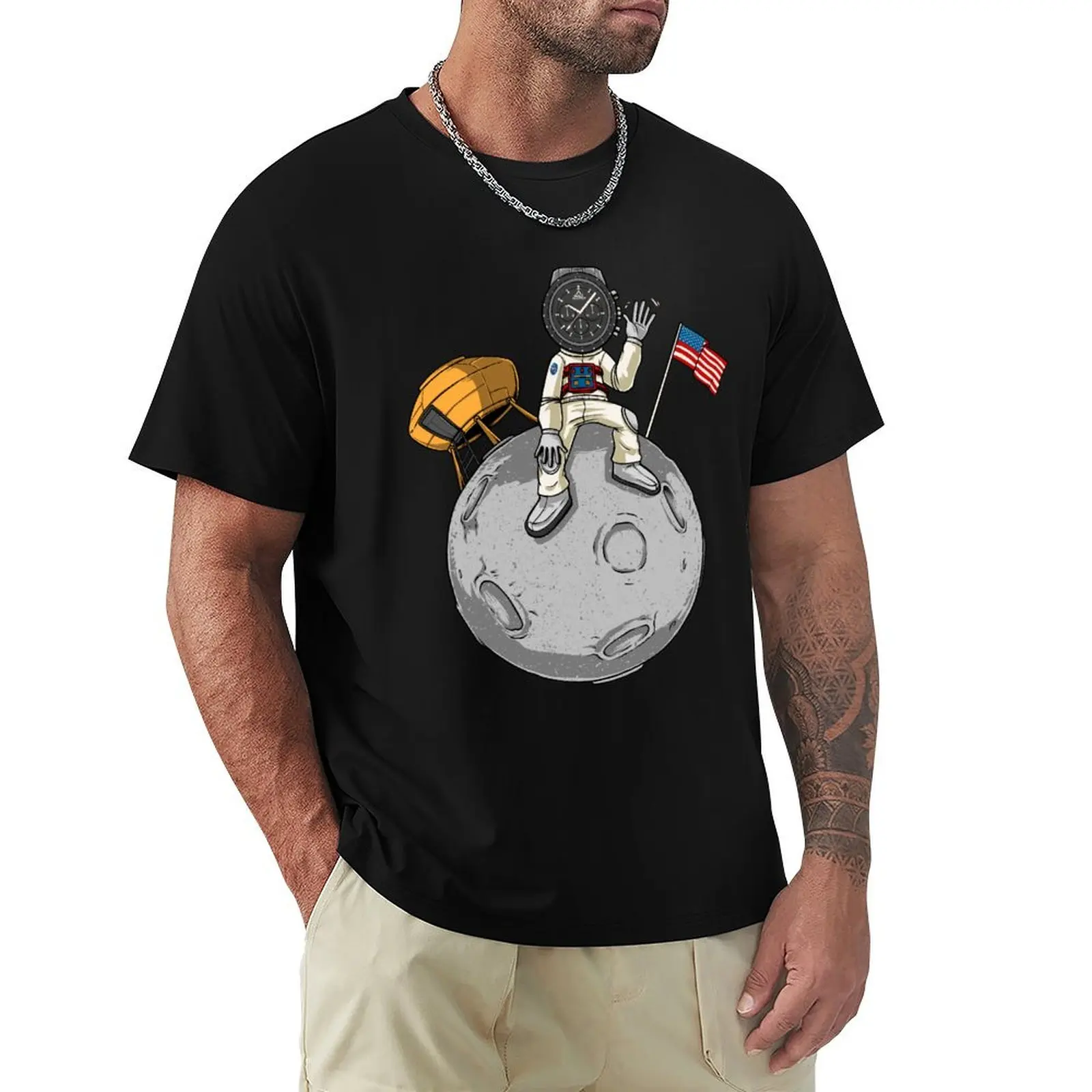 

First Watch Worn On the Moon T-Shirt football t shirt heavyweights quick drying quick-drying mens graphic t-shirts anime