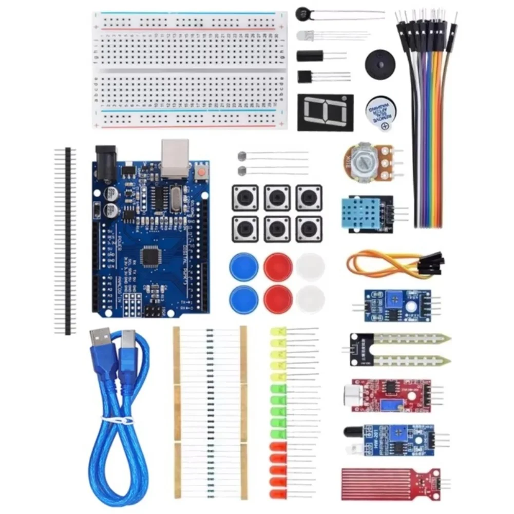 For Arduino Projects STEM Learning Kit Blue R3 Programming Components Kit 5V Operating Voltage 14 Digital I O Pins